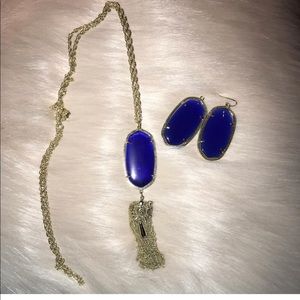 Kendra Scott Rayne & Danielle set cobalt blue